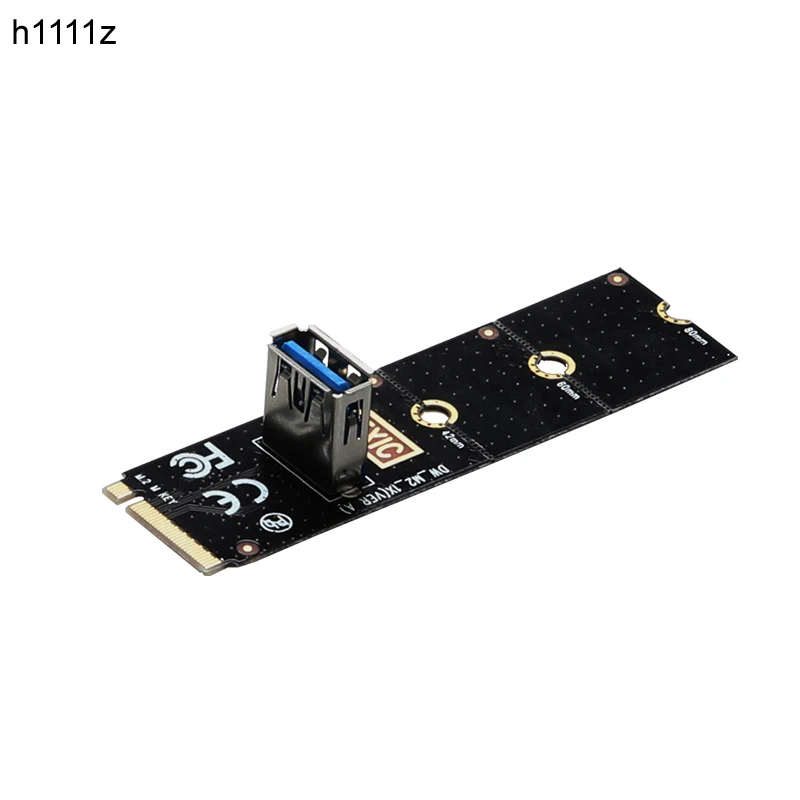 H1111Z NGFF M.2 Slot na USB3.0 PCI-E Riser Card M2 Slot Extender Adapter pre ťažbu BTC/ETH