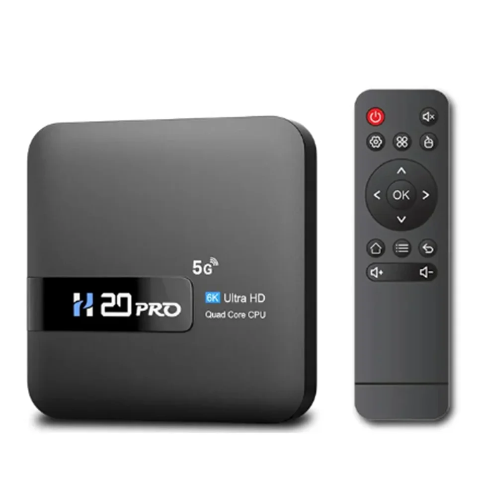 H20PRO SMART Android TV Box Android 10 2 GB 16 GB 6K Player Media Player TV Box Android 2.4 a 5G WiFi veľmi rýchly 1080p EÚ Plug