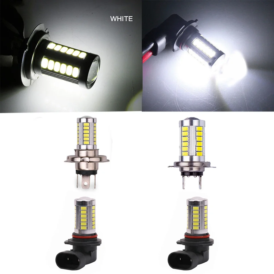 H4/H7/9005/9006 33SMD 800LM COB LED LED LED Nízka spotreba Vysoko výkonná auto Canbus Svetlomet Žiarovka Running Light White Motocykel Fog Lamp