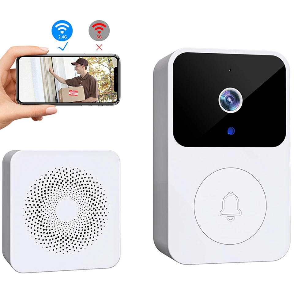 H5 2,4 GHz WiFi Wifi Wireless Video Dverne Bell Obojstranný interkom Ir Night Visual Dverne Bell Control App Control Home Dvere Home Bezpečnostný systém
