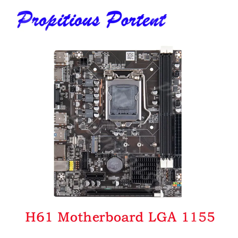 H61 základná doska LGA 1155 podporuje 2. a 3. generáciu I3 I5 CPUS M.2 NVME