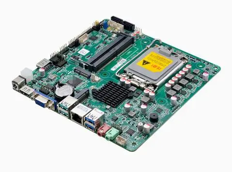 H610 MINI-ITX Základná doska 12/13/14. Core I3/i5/i7/i9 LGA1700 CPU IPC SBC vložená ultra tenká hlavná doska s 2com LAN DC-19V VGA