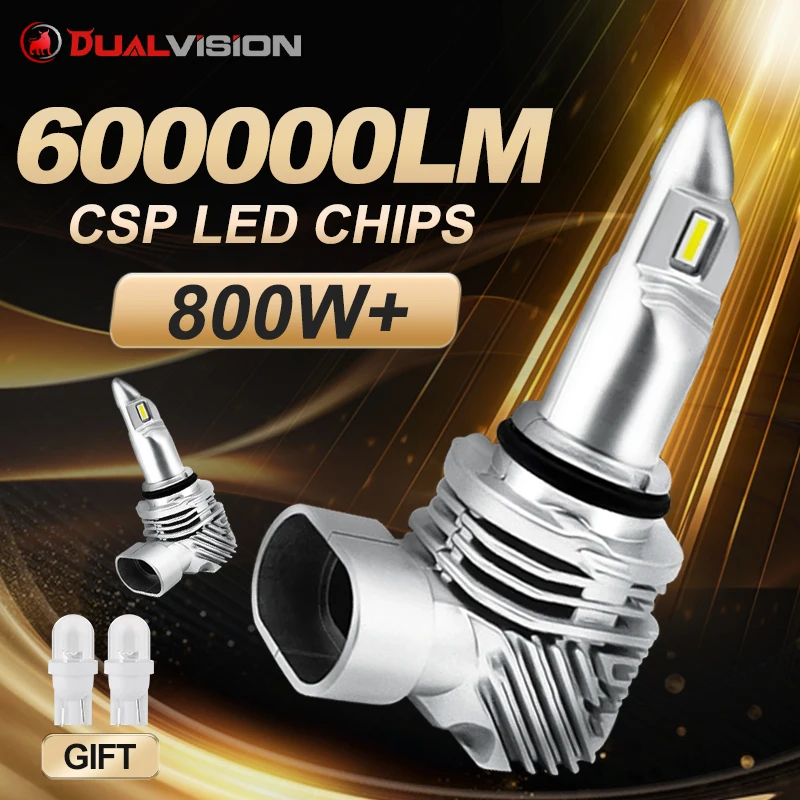 H7 LED 800W 6500K H4 Svetlá auta 60000LM CANBUS H11 H1 H1 HB3 9005 HB4 9006 9012 HIR2 9004 5202 CSP Chip Mini veľkosť hmlovej žiarovky 12v