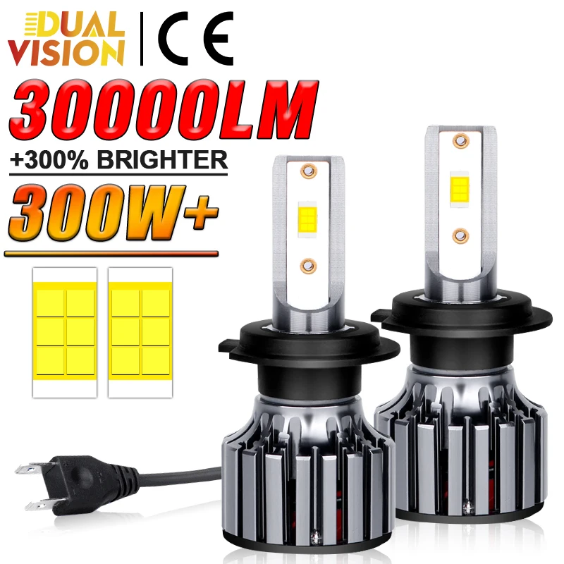 H7 LED CANBUS AUT LIGHT H1 H8 H11 H4 LED svetlomet Turbo CSP Chip Auto svetlomet 9005 HB3 HB4 9006 9012