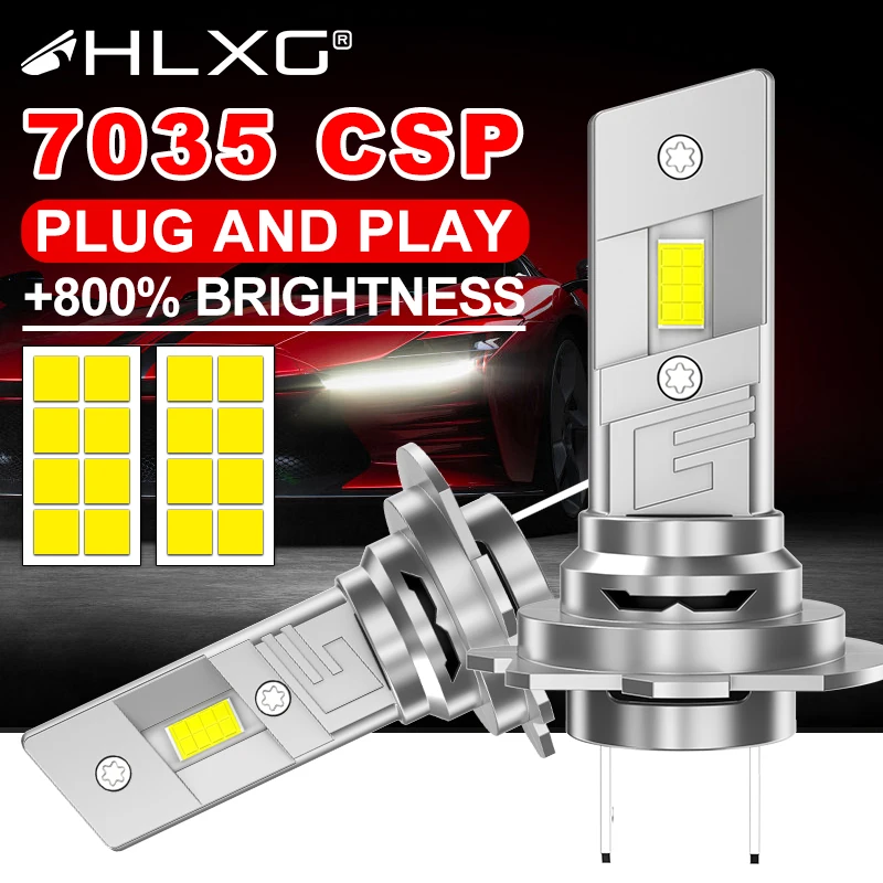 H7 LED Canbus Light Mini Lamp 1: 1 Wireless H4 H11 H8 9005 9006 H3 9012 H13 9008 LED žiarovky LED svetlometom Automobilka FABRE FABLE VENTIVER 6000K 12V