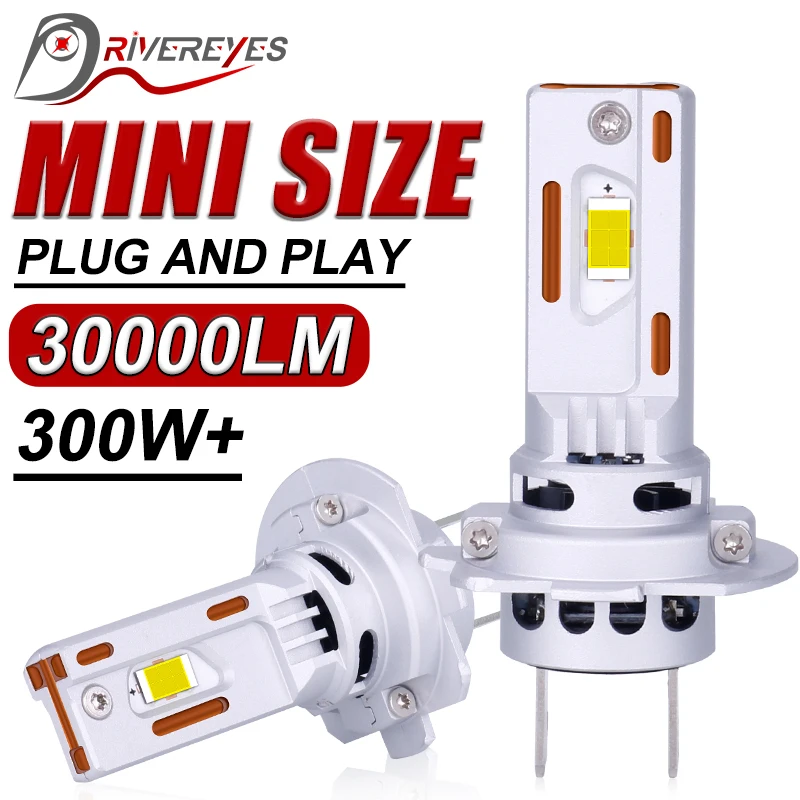 H7 LED svetlomet 30000LM vysoký nízky lúč s obojstranným CSP čipom Plug and Play Wireless Diode Mini Car Lights Adaptér 12V 24 V svetlomet