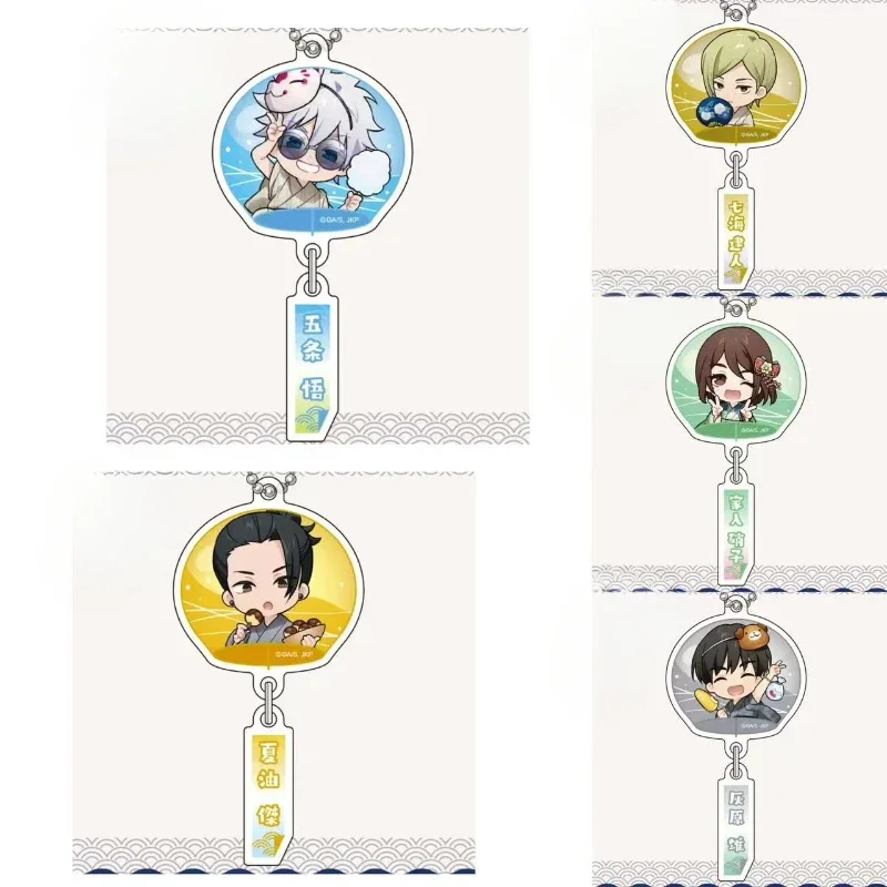 Ha haibara yu ieiri shoko gojo sacotu geto Suguru Keychain Doll Anime Acryl Acryl Keyring Prívesok na darček