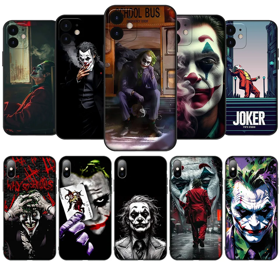 HA94 Joker Soft Case pre iPhone 16 15 14 13 7 8 Pro Max Mini Plus