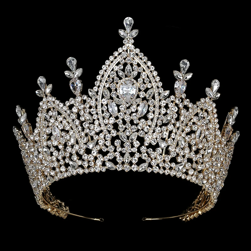 Hadiyana New Luxury Tiara Svadobná koruna pre ženy 2019 Svadobné vlasové doplnky Royal Zirconia Imperial Crowns Jewelry BC3200