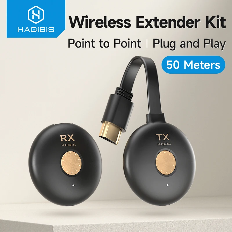 Hagibis Wireless HDMI kompatibilný vysielač a predlžovaciu súpravu prijímača Dongle Dongle pre projektor Netflix PS Netflix PS Netflix PS