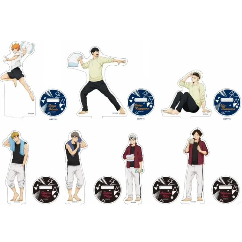 Haikyuu !! Hra Tobio Kageyama Shoyo Hinata Kei Tsukishima Osamu Shinsuke Atsumu Acryl Acryl Anime Figual Model Anime Figure