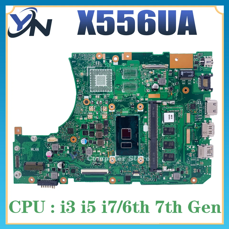 HAINBOARD pre hlavnú dosku pre ASUS A556U X556U X556UF X556UAM X556UQ X556UJ X556UAK NAPOJECKÝ NAPOŽITOK I3 I5 I7 CPU DDR3L/DDR4 4GB/8GB/8GB