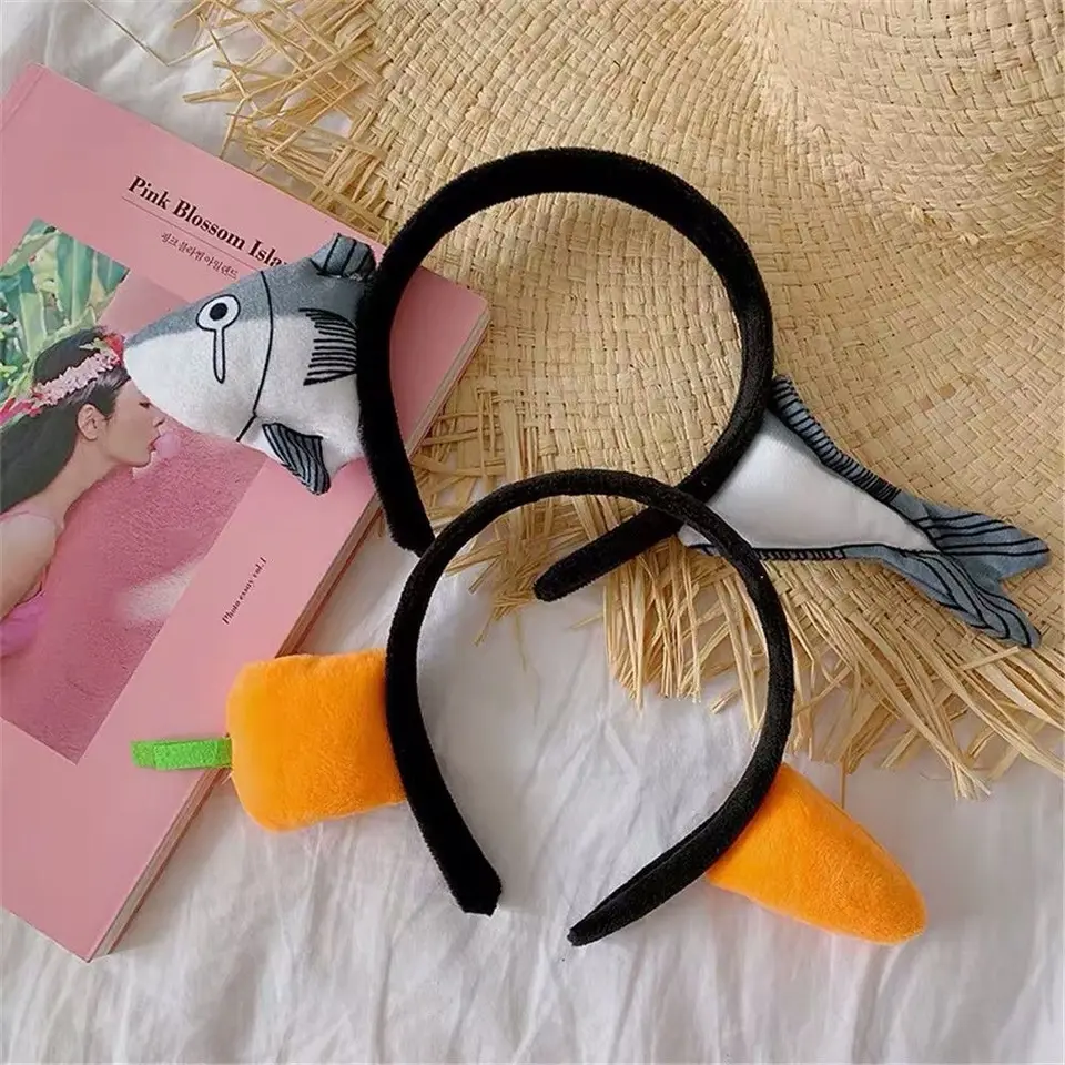 Hair Women Headband Darček mrkva vlasy Hoop čelenka Funny doplnky