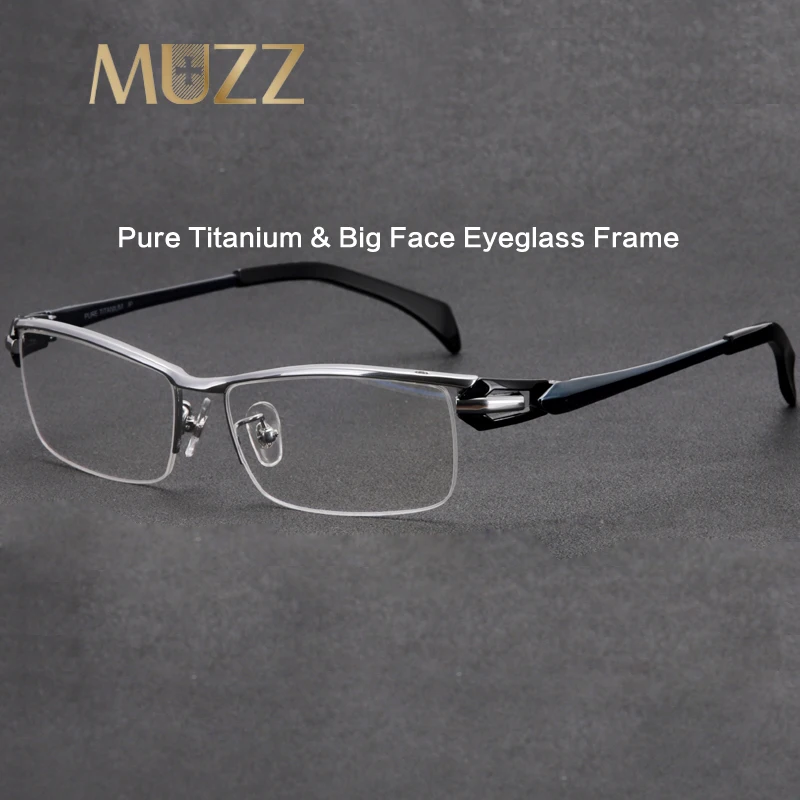 Half Frame Men Business Titanium Eye Guma