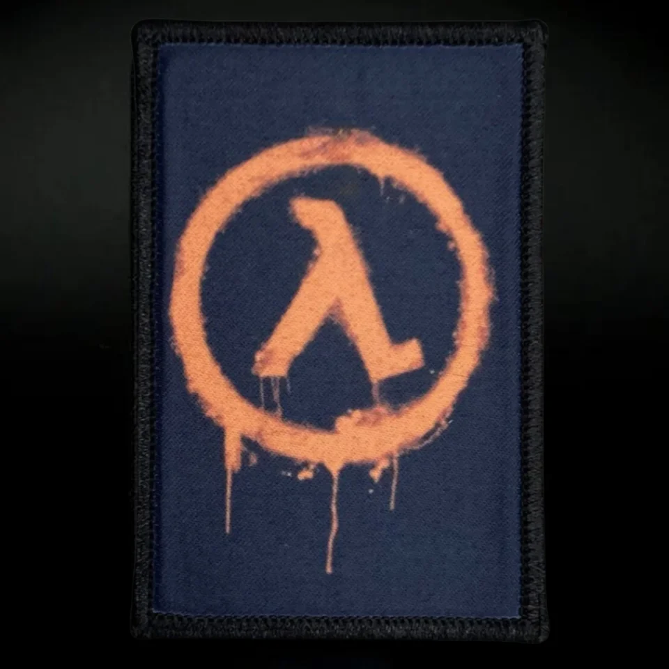 Half Life Tactical Morale Printed Patches Emblem Hook & Loop Patch Patch vojenská armáda Arsoft Airsoft Badge Batoh Stuckers
