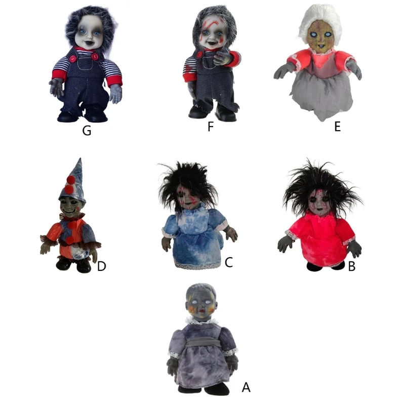 Halloween desivé stolové dekorácie Walking Ghostdoll House Ornament