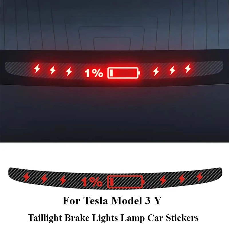 Halloween DIY Nálepka automobilov pre Tesla model 3 y s vysokou monitnou brzdou Akrylová projekcia doska nálepka horný chvost Znak Znak