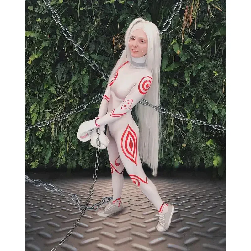 Halloween dospelí pre deti anime Deadman ríši divov zázrakov Shiro Cosplay kostým Zentai Bodysuit Woman Party Shipsuit v