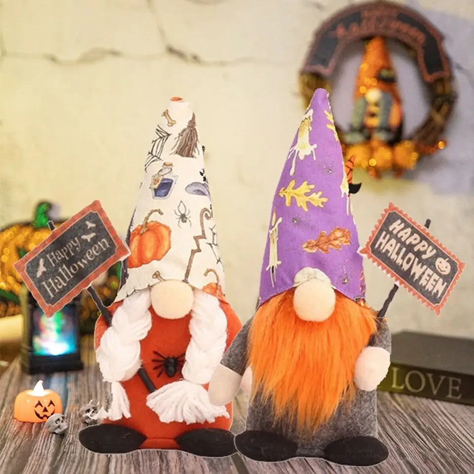Halloween Dwarf Doll Ghost Festival Goblin Rudolph Faceless Dolls stojaci farár bez bábiky Gnomolf Goblin Doll Doll.