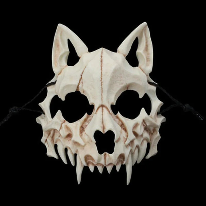 Halloween Horror Skull Party Mask Anime drak God kostra napoly tvár Masky kosti lebky Zvieratá maska ​​masku cosplay tanečný kostým propags