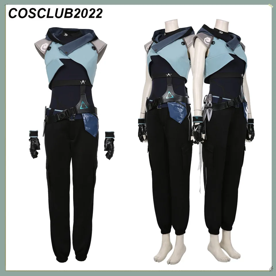 Halloween karneval dospelé ženy Ženy Žena Jett Cosplay vesta Pant Belt Costy Outfits Game Valožná večierok Fantasia Role Suit