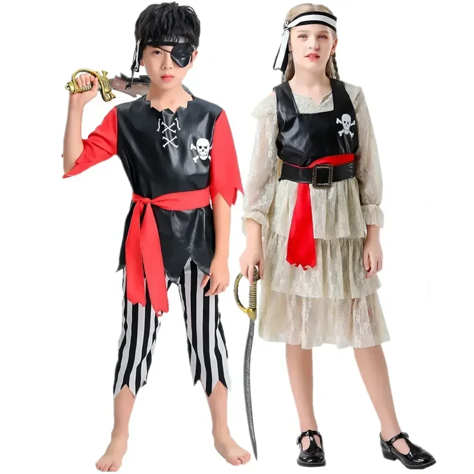 Halloween Karneval Party kostým pre chlapcov dievčatá Detské deti KAPIKNÉ PIRATE PIRÁTY