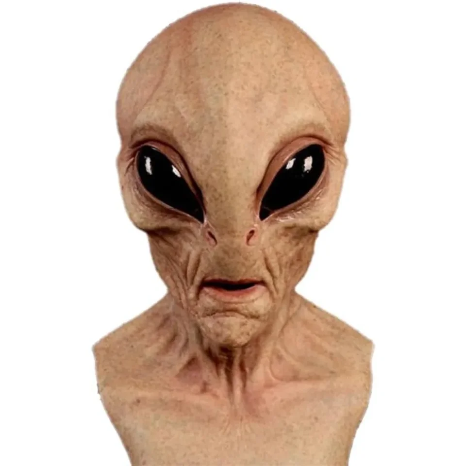 Halloween kostým cudzinec Dinosaur Mask, realistické strašidelné Halloweenské masky pre dospelých, plná hlava latex strašidelného starého muža Maska