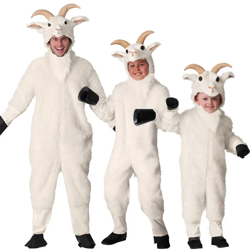 Halloween kostýmy Deň detí Výkon Cosplay Cosplay Dospelé kozie zvieratá Detské zvieratá Divoký koza kostým Ovčate