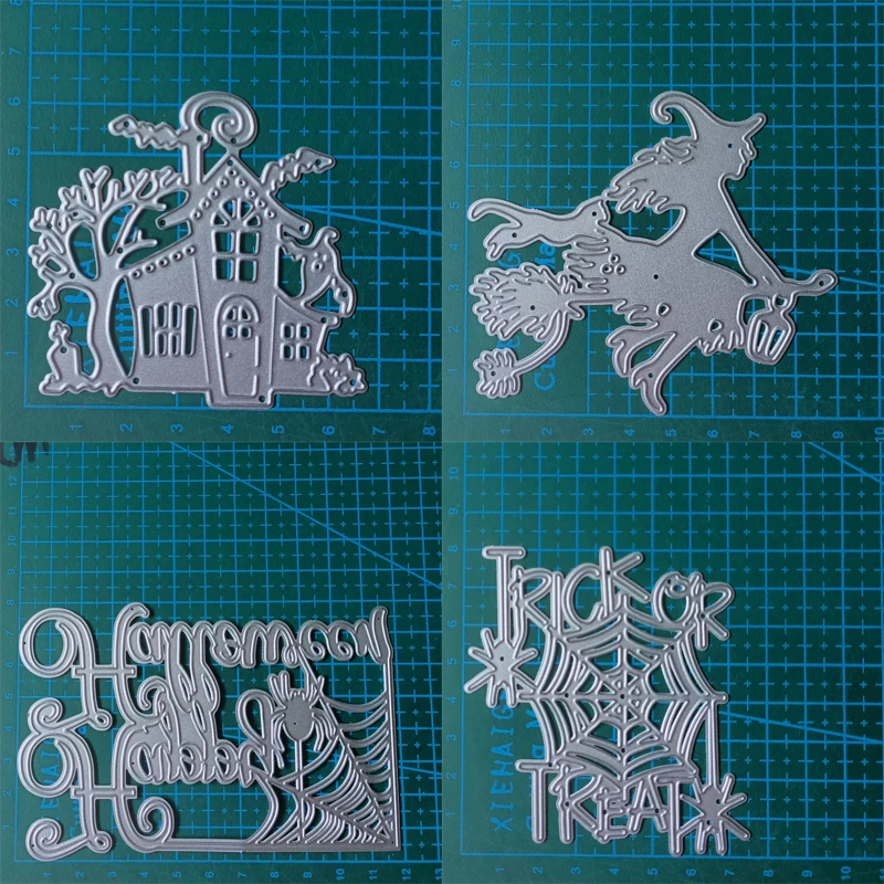 Halloween kovové rezanie matrice šaty zo scrapbooking dekorácie papierové karty remeselníkové plesne čepeľ punc šablóny reliéfne šablóny