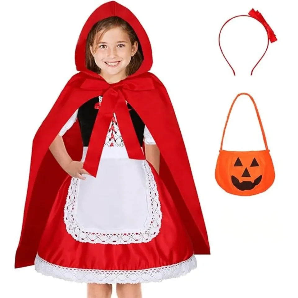 Halloween Little Red Riding Hood Performance šaty princezná šaty vianočné detské cosplay predstavenie maškaráda žena