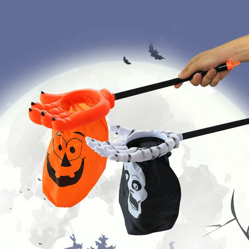 Halloween nový kostým rekvizity pre deti trik alebo ošetrenie hračiek s tekvicou lebka Candy vrecko Veľká taška na palmové cukrovinky
