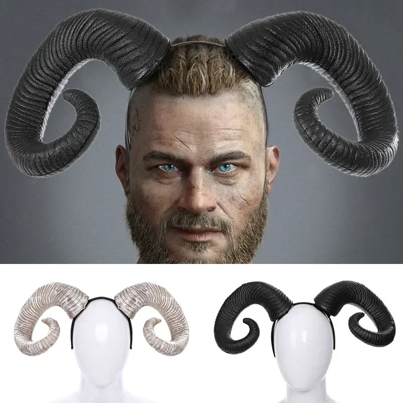Halloween prop anime ovčie rohy hlavy hlavy ručne vyrábané ovce roh čelenky Hairband príslušenstvo démon zlá gotická lolita cosplay