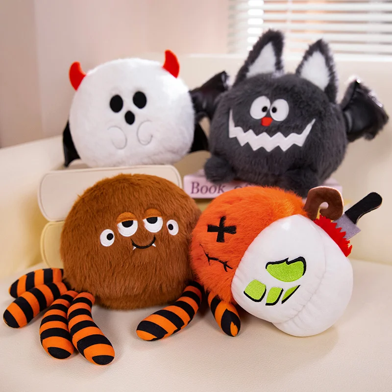 Halloween Pumpkin Bat Doll Holiday Plys Hračky Krásne mäkké rastliny plnené sviatky pre bábiky rekvizity k narodeninám