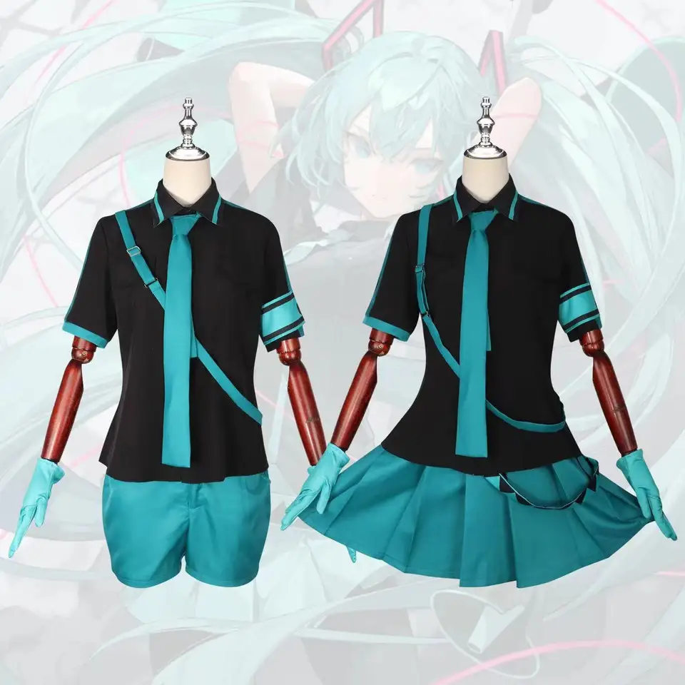 Halloween sexy miku pódium princezná zelená prvá láska vojna cos miluje vojnové anime kostýmy Muži a ženy