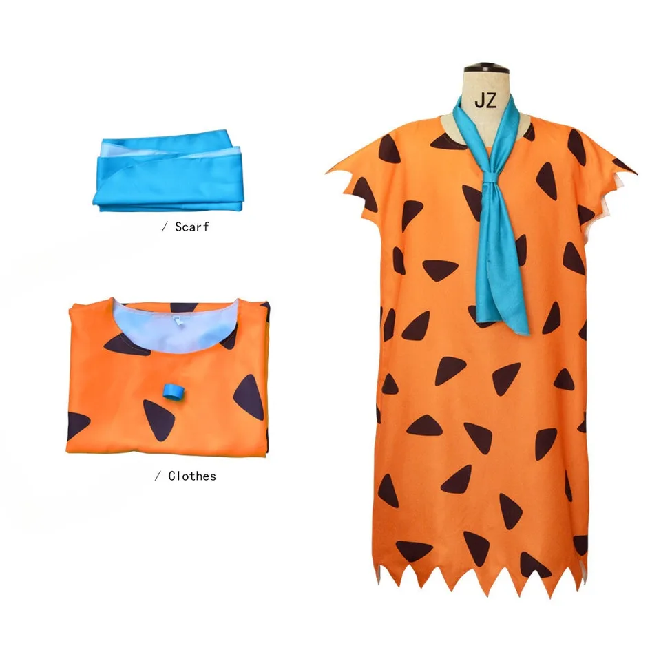 Halloween The Flinstones Fred Cosplay kostým American Animovaný Flintstones Anime Cosplay kostým