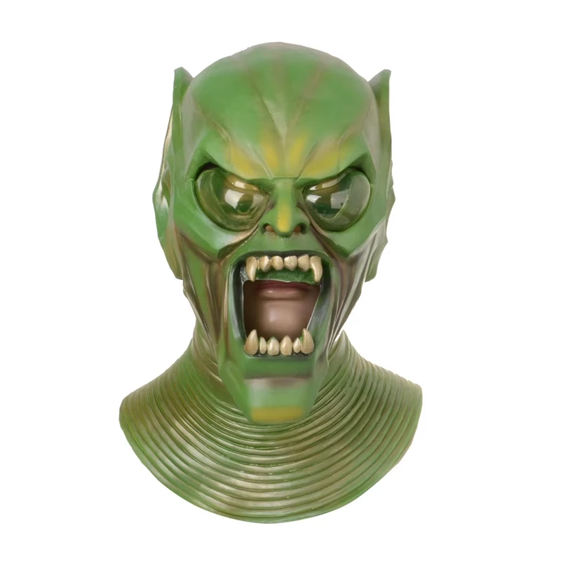 Halloween Tobey Spiderman Green Goblin Devil Celá tvár Maska Ghostface Cosplay Party Monster Kostýlené rekvizity strašidelný démon latex darček