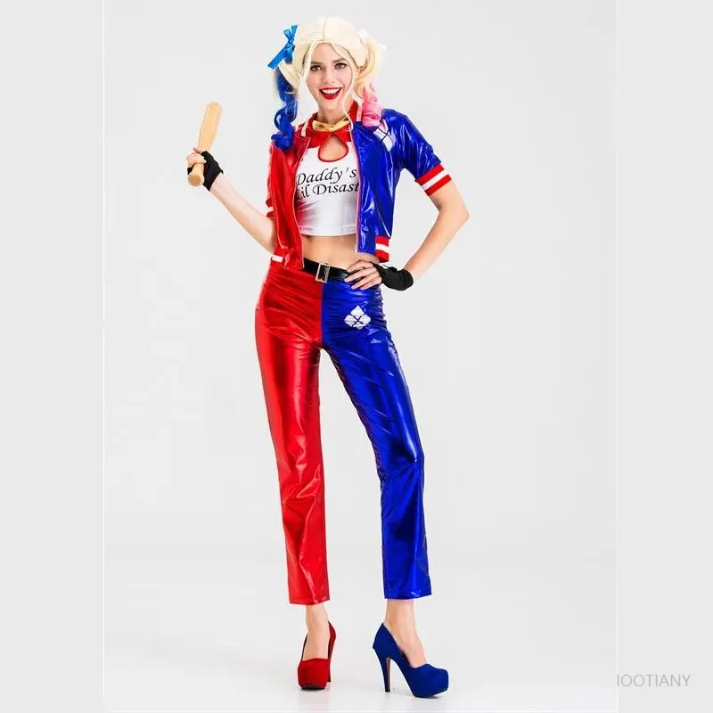 Halloween Veľkonočné horory krvavé monštrum Killer Clown Cosplay kostým karnevalová párty vtipné farebné cirkus maškarné šaty