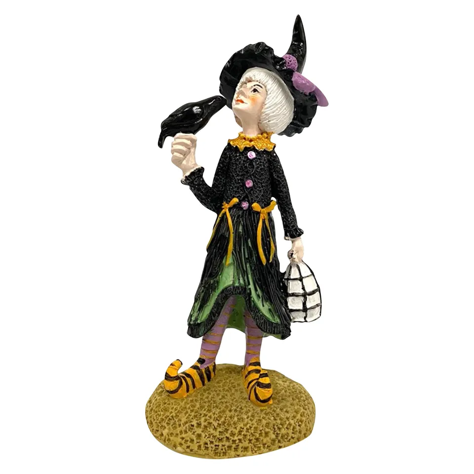 Halloween čarodejnícka bábika Resin Ozdoby dekorácie dekorácie dekorácie dekorácie decors de jardin cuadros porovnanie dekorácie honkai hviezda železnica