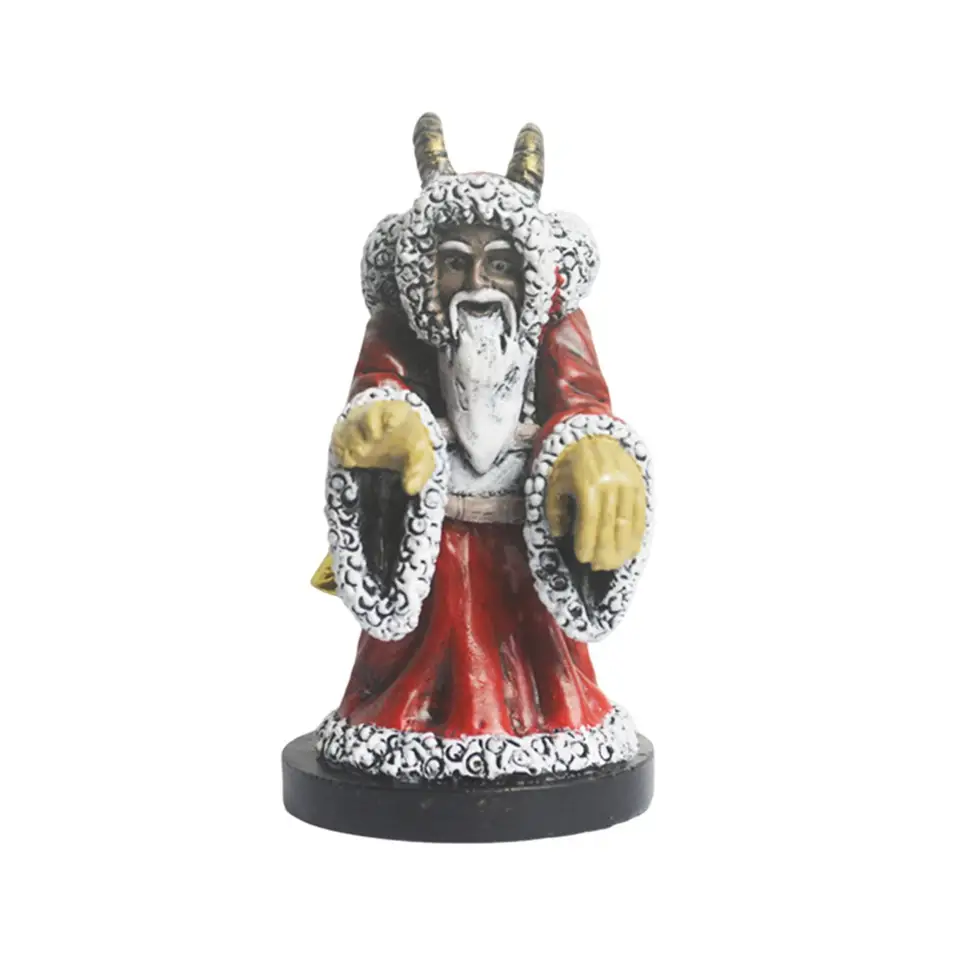 Halloweenská socha živice sochárska terasa postava mimo strany Krampus figurín