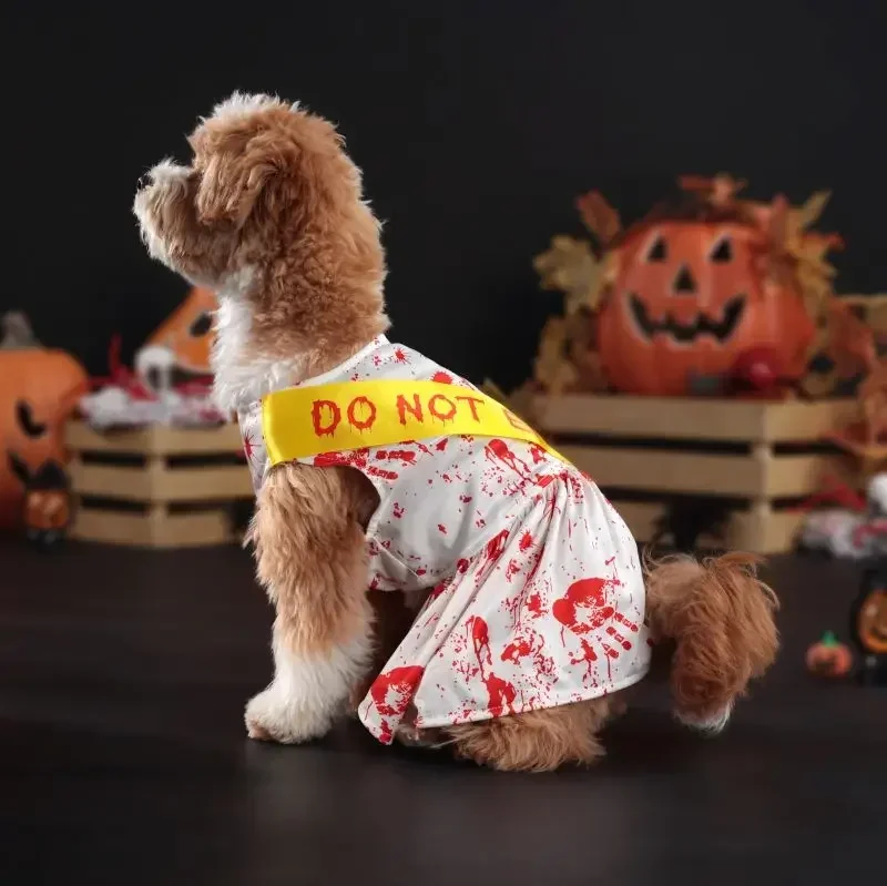 Halloweenské domáce zvieratá sukne a oblečenie malé a stredne veľké psie oblečenie