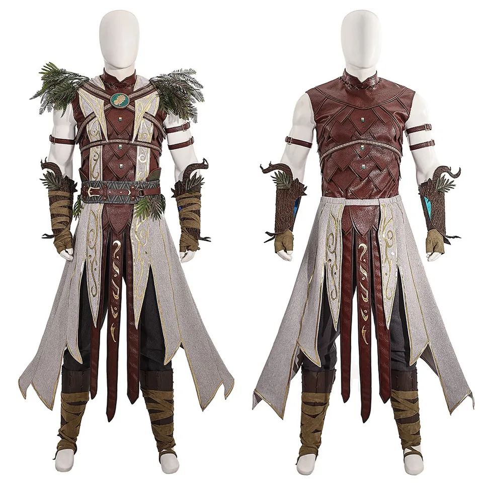 Halsin Baldur Custume Baldur Gate Halsin Cosplay kostým OutIft Top Pants Ažná úplná sada Halloween kostýmy vlastná veľkosť