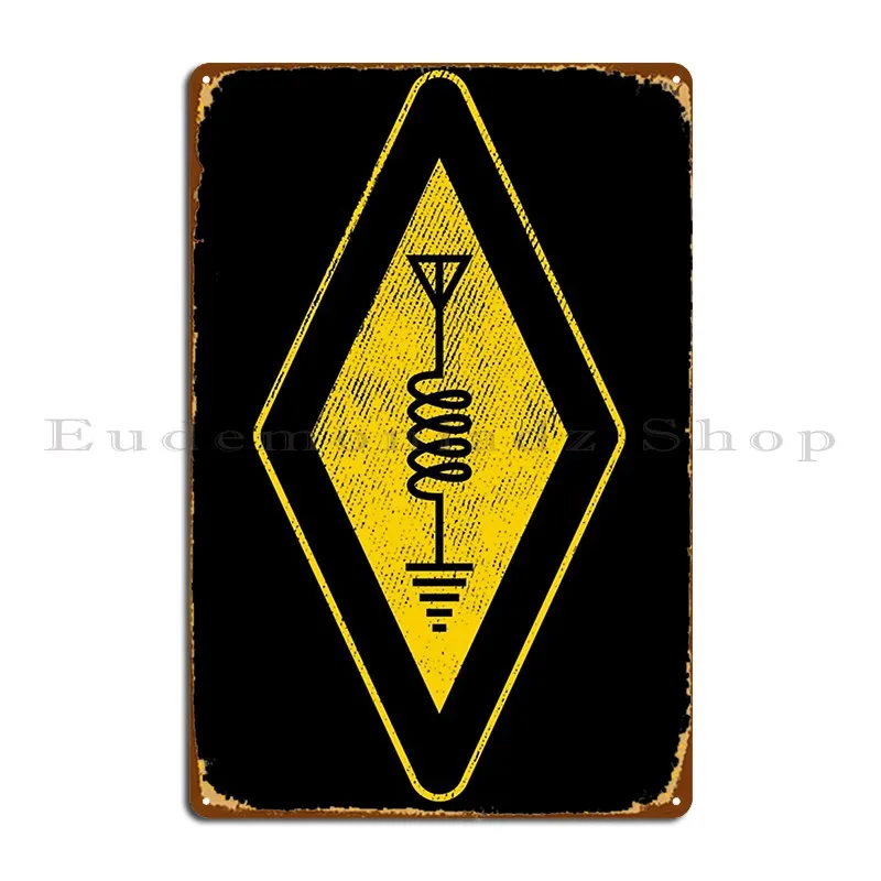 Ham Radio Symbol Amateur Radio Operátor Darček kovový znak Plaques Club Party Party Designs Club Tin Sign Plagát