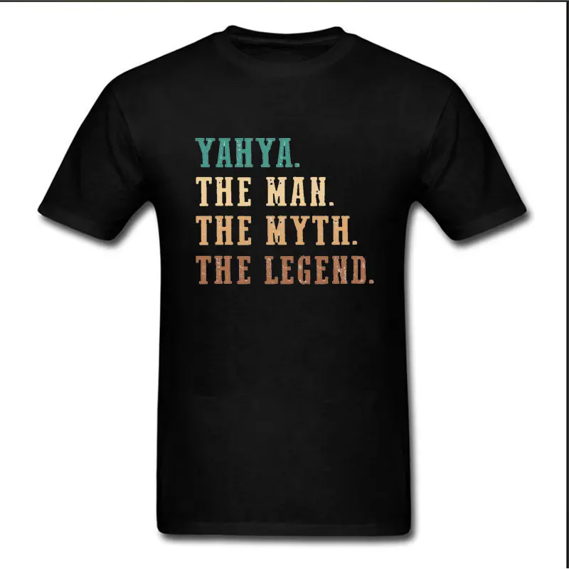 Hamas Yahya Muž Mýtus The Legend Funny Personalizované prémiové tričko Yahya Graphic Graphic Tee