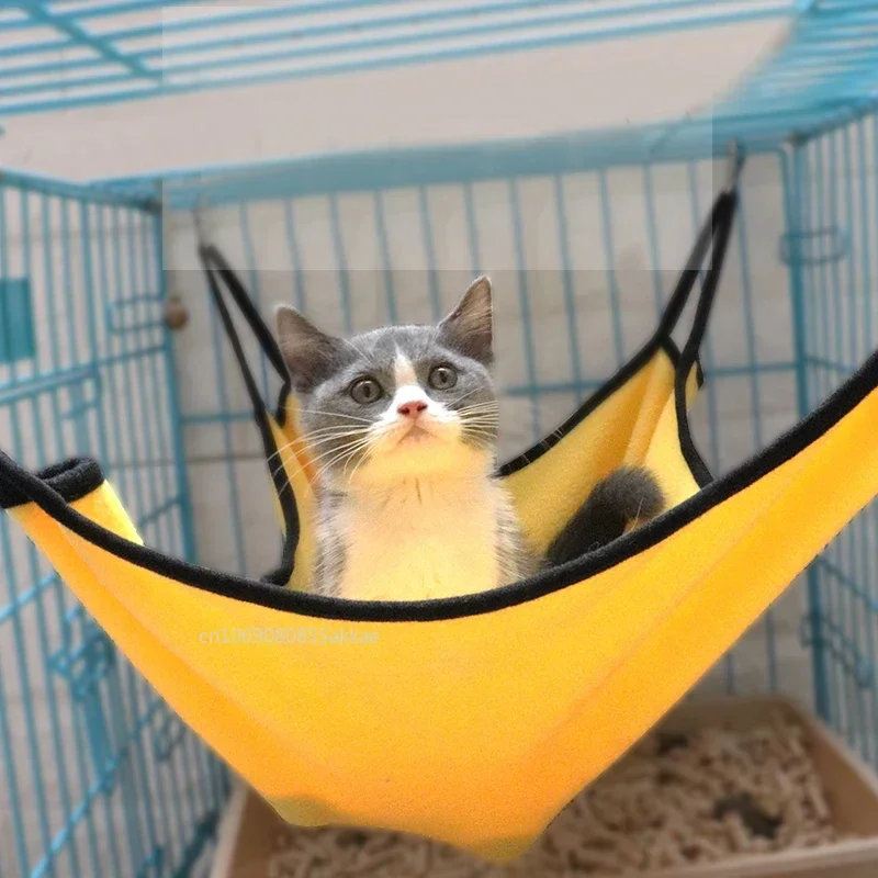 Hammock visiaci visiaci s nastaviteľnými popruhmi obojstranná klietka pre domáce zvieratá visiace lôžko odpočívala ospalú podložku pre malé domáce zvieratá 40x50 cm