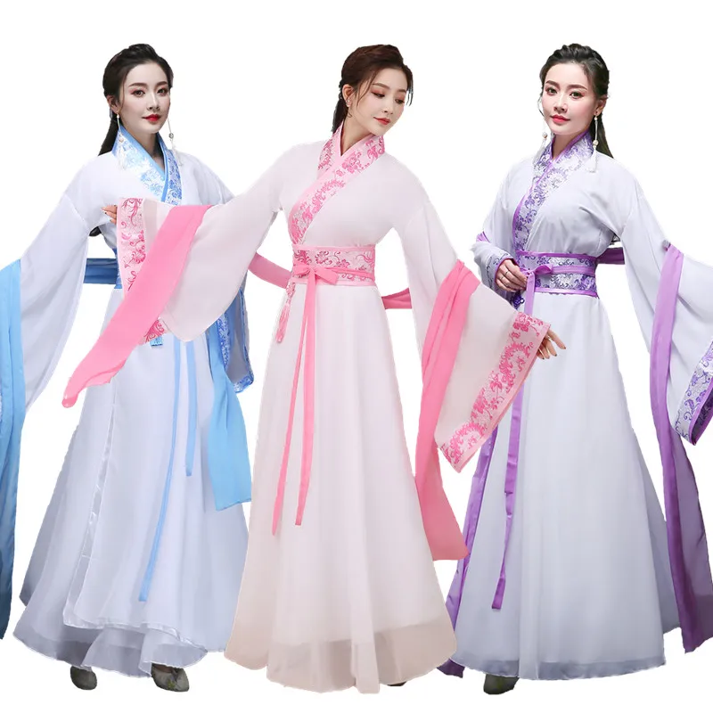 Hanfu Ženy Čínske tanečné tanečné kostýmy dynastie