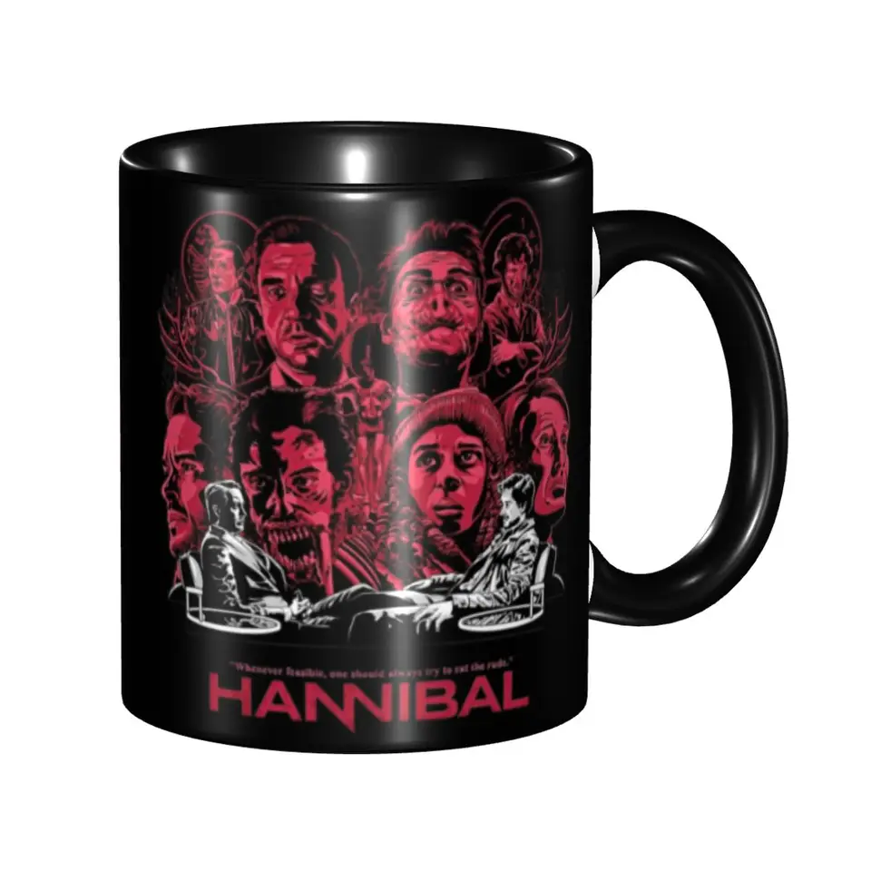 Hannibal Jedzte hrubých Mads mikkelsen hrnček vtipný kávový šálka darčekov pre ženy