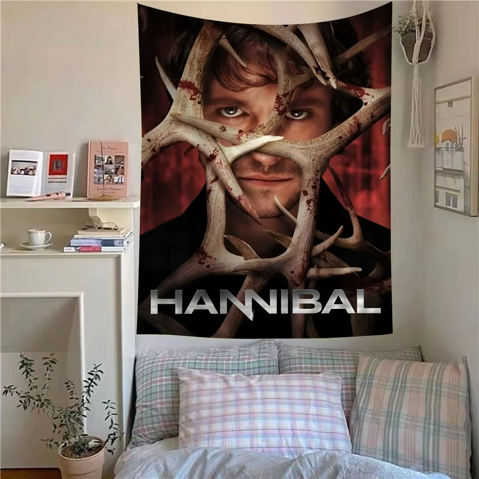 Hannibal klasický film Vytlačené veľké steny gobeléry lacné hippie stena závesný český steny tapisérie tapisérie mandala domáci dekor