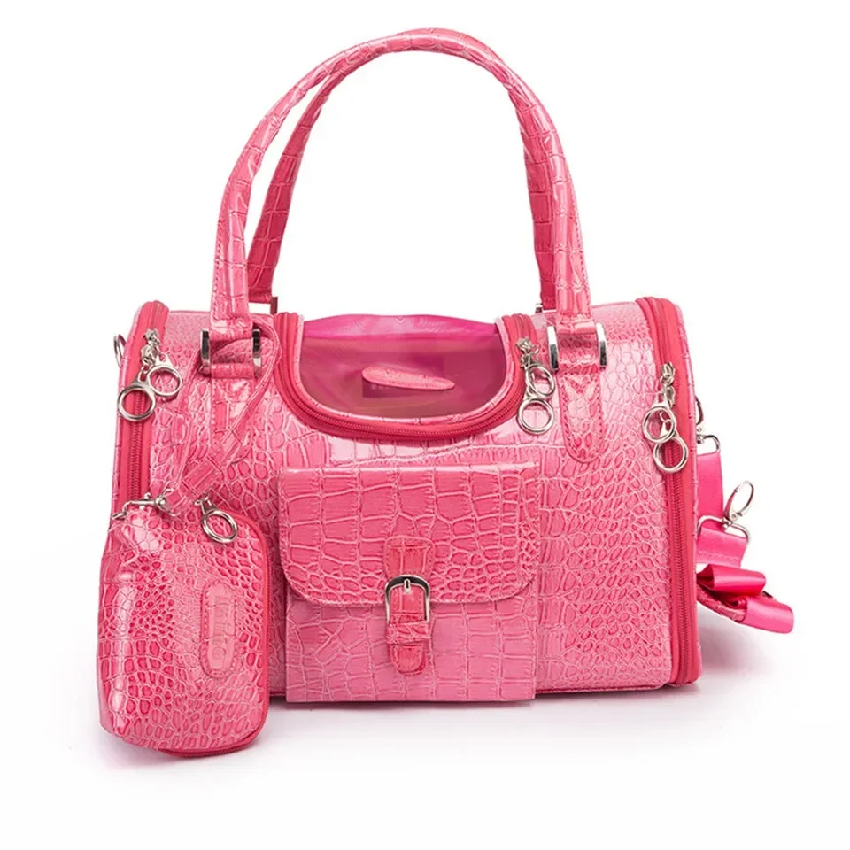 Hanpanda Prenosná vonkajšia taška pre psie psie prepravné tašky prepravné kožené cestovanie Chihuahua Teddy Pu Carrier pre kabelku pre psov s kabelkou