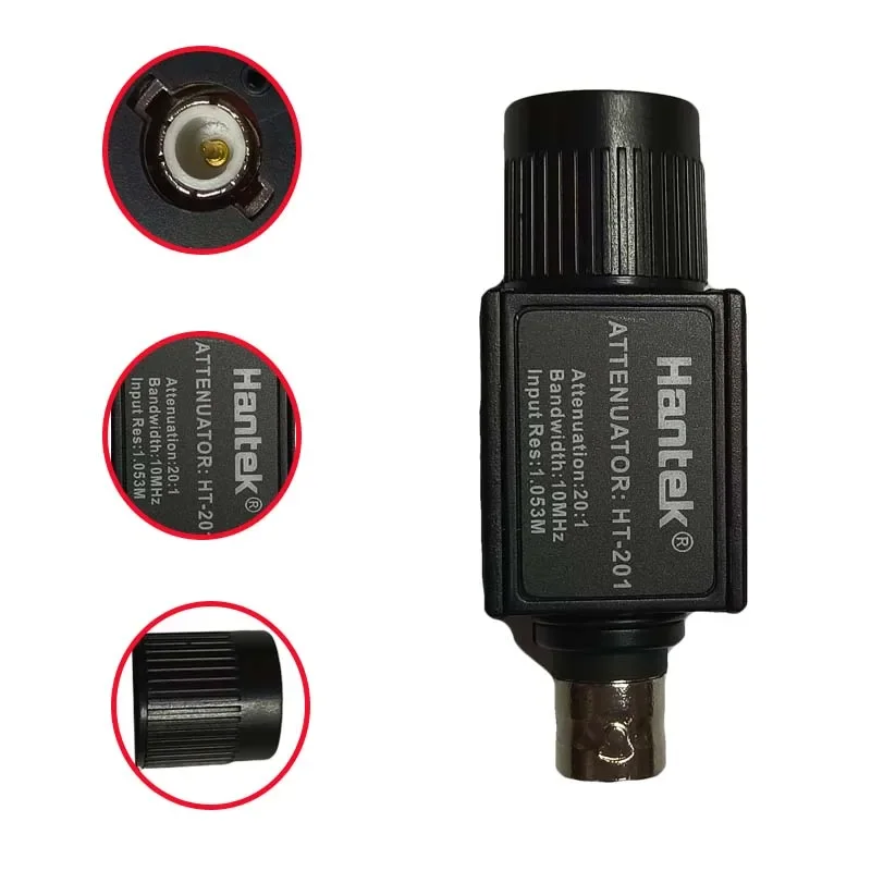 HANTEK HT201 20: 1 10 MHz Osciloskop Attenuators Pasívny tlmič pre automobilový osciloskop Diagnostika Použitie príslušenstva