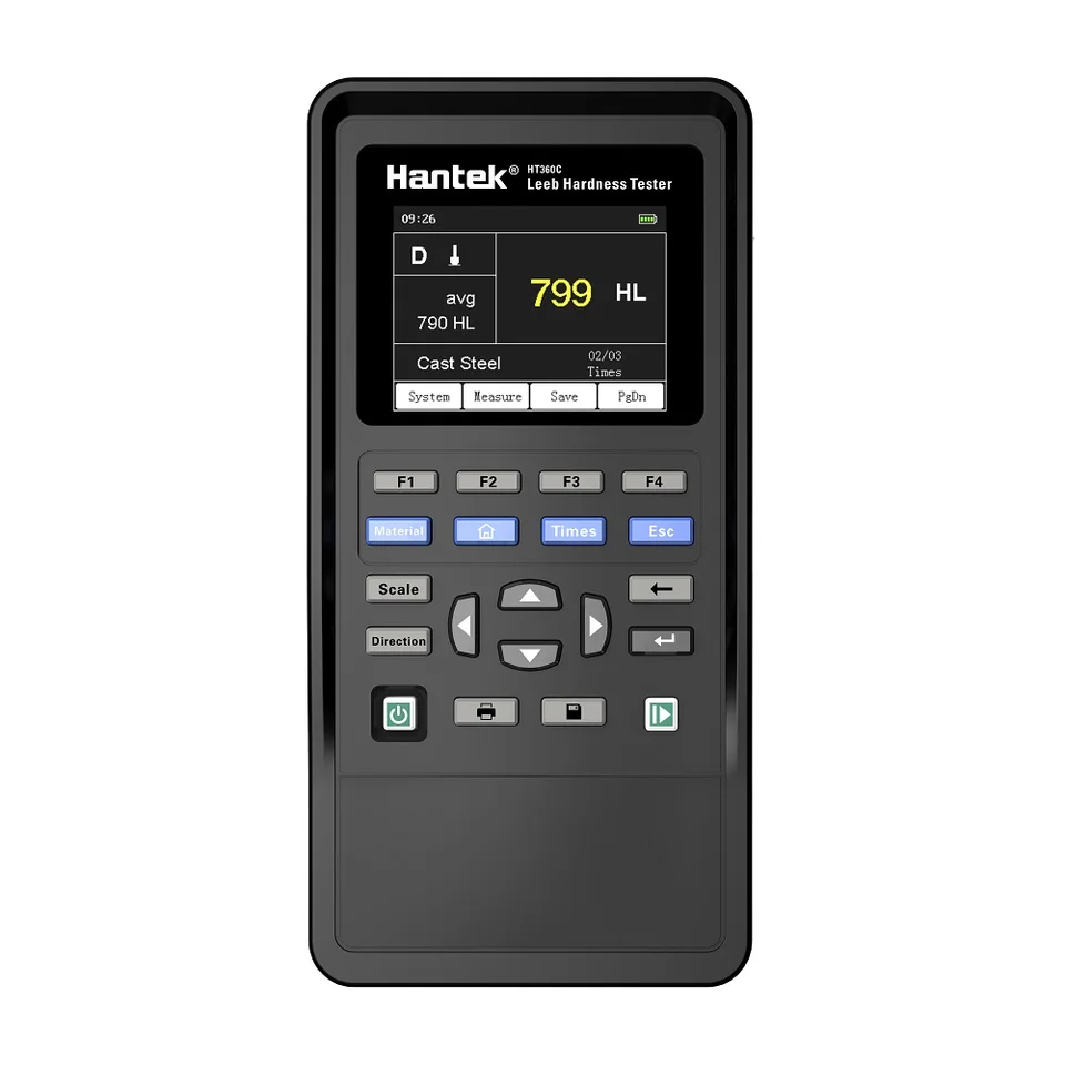 Hantek HT360i Digital Metal Leeb Tvrdosť tester z nehrdzavejúcej ocele Zliatina meďnatého meracieho metra HRC HL HB HV HS HRB